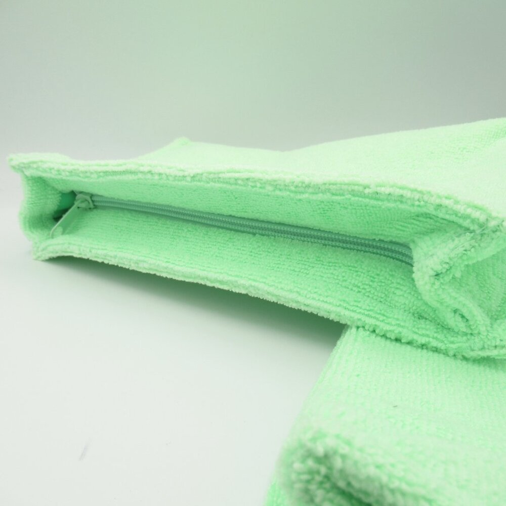 Ulta Bright Green Terry Cosmetic Bags - Bundle of 2 - Picture 6 of 6